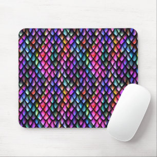 Rainbow Dragon Scales Mousepad
