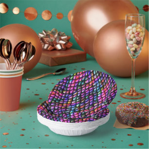 Rainbow Dragon Scales Paper Bowls Plate