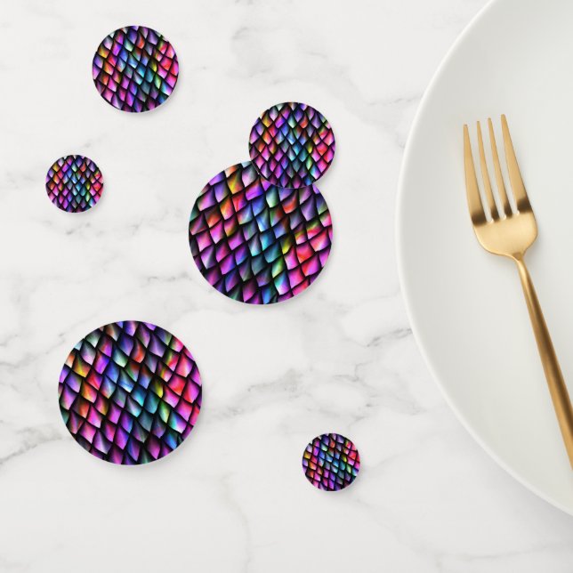 Rainbow Dragon Scales Table Confetti (Group)