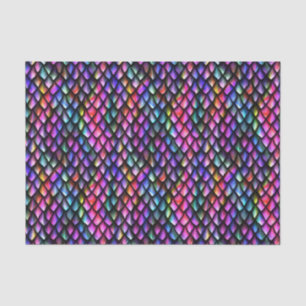 Rainbow Dragon Scales Tissue Paper