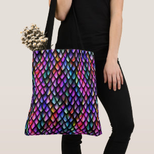 Rainbow Dragon Scales Tote Bag