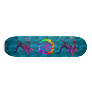 Rainbow Dragon Skateboard