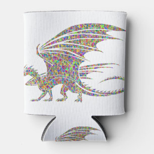 Rainbow Dragon Tribal Tattoo Gift idea Can Cooler