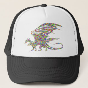 Rainbow Dragon Tribal Tattoo Gift Idea Trucker Hat