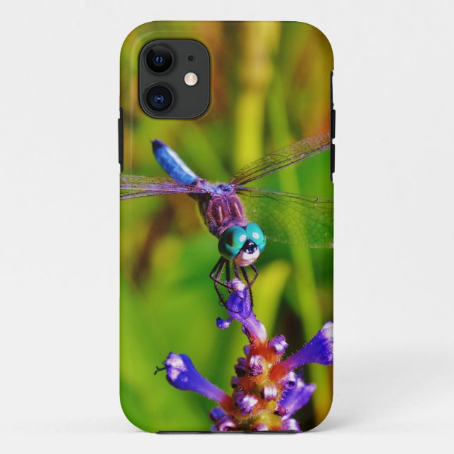 Rainbow Dragonfly and flower Case-Mate iPhone Case (Back)