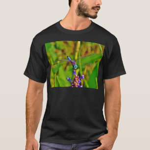 Rainbow Dragonfly and flower T-Shirt