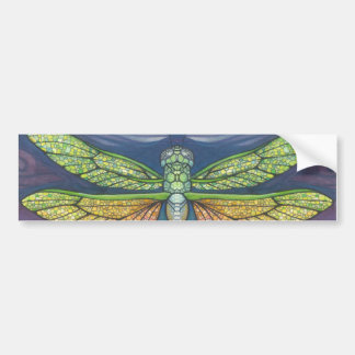 Rainbow Dragonfly Bumper Sticker Colourful Decal