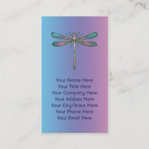 Rainbow Dragonfly Business Card