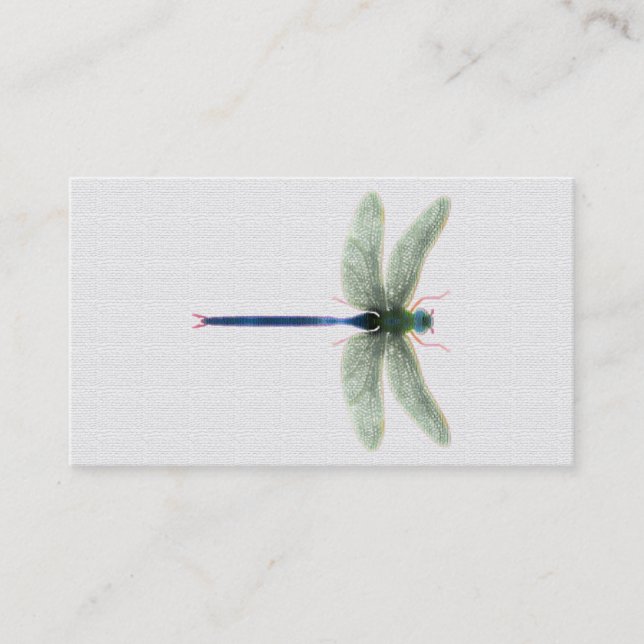 Rainbow Dragonfly Customisable Business Cards (Front)