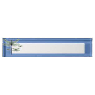 Rainbow Dragonfly Desk Nameplate