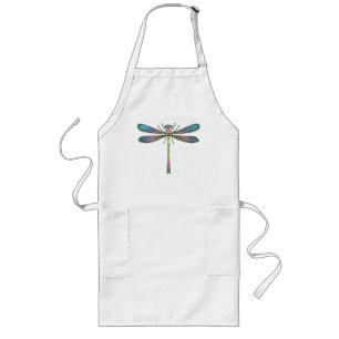 Rainbow Dragonfly Long Apron
