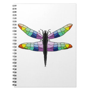 Rainbow Dragonfly notebook