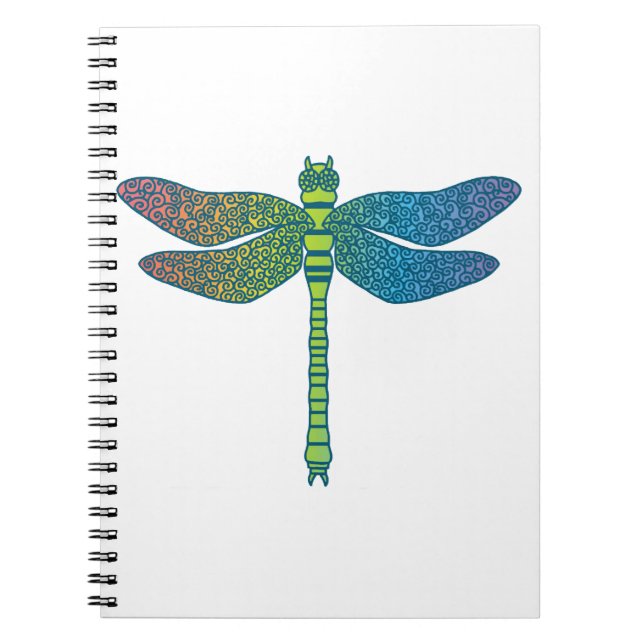 Rainbow dragonfly  notebook (Front)
