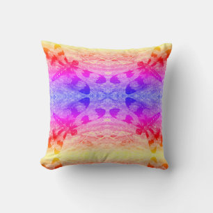 rainbow dragonfly pattern solid blue back cushion