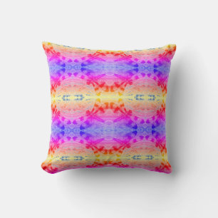 rainbow dragonfly pattern solid blue back cushion