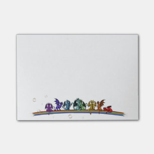 Rainbow Dragons Post-it Notes