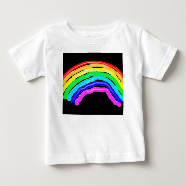 Rainbow drawn baby T-Shirt (Front)