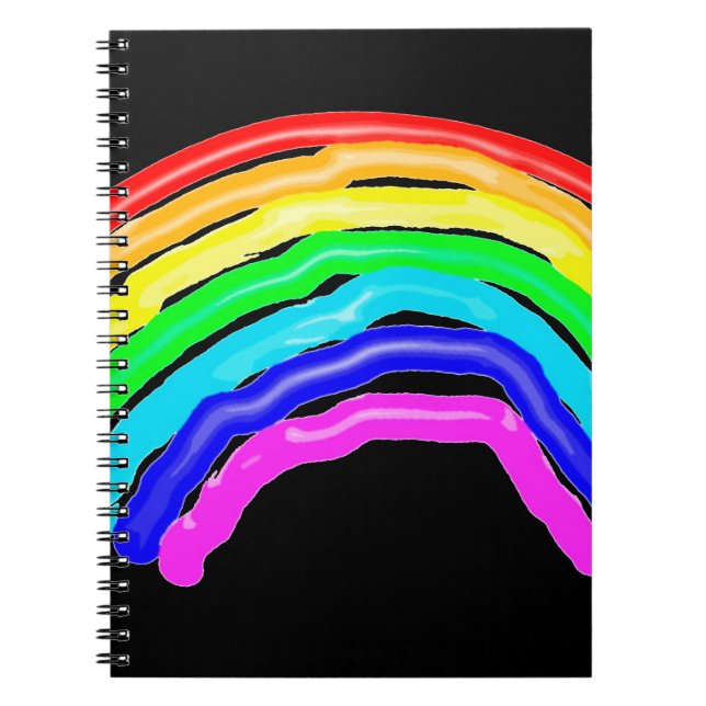 Rainbow drawn notebook (Front)