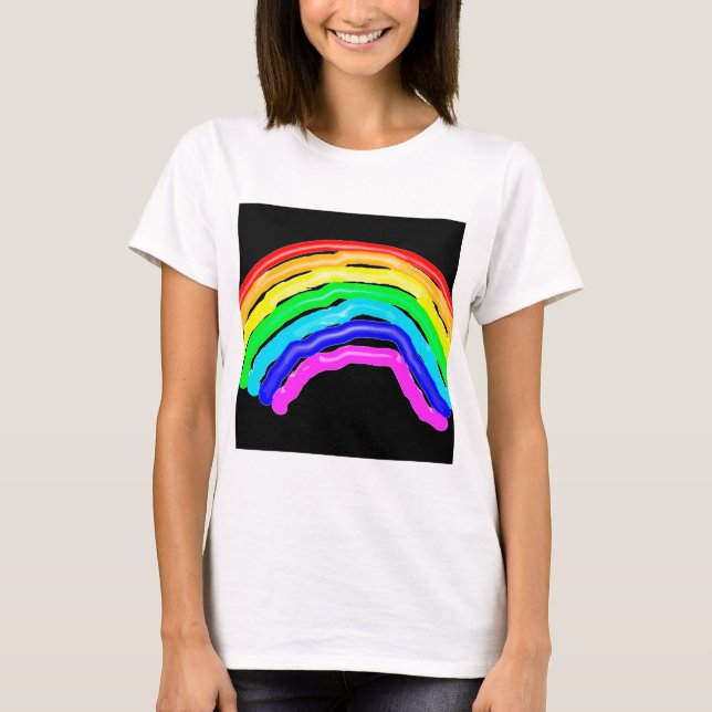 Rainbow drawn T-Shirt (Front)
