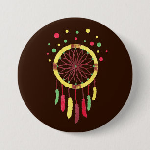 Rainbow Dreamcatcher 7.5 Cm Round Badge