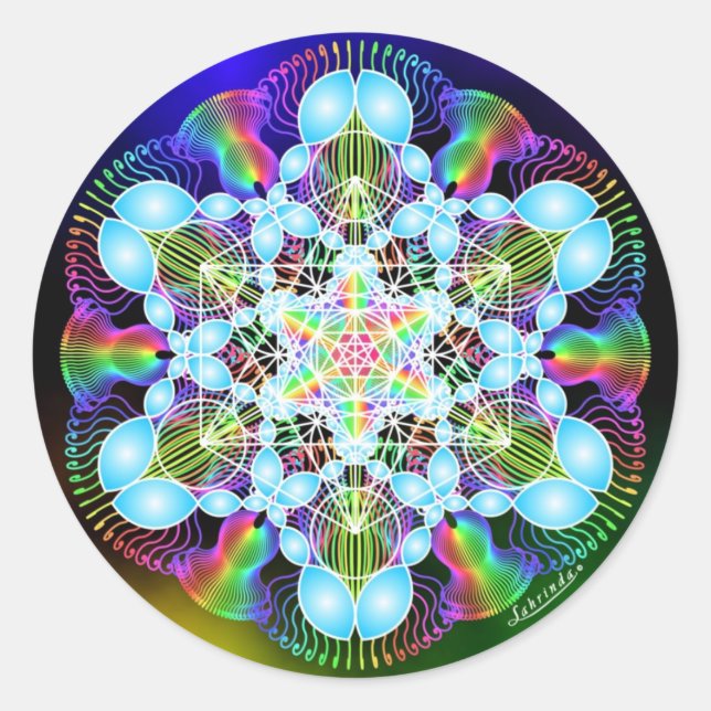 Rainbow Dreaming Classic Round Sticker (Front)