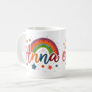 Rainbow Dreams Anna 1 Coffee Mug