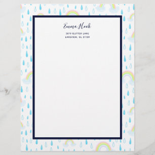 Rainbow Dreams Custom Letterhead