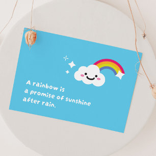 Rainbow Dreams in a Cloudy Sky Postcard