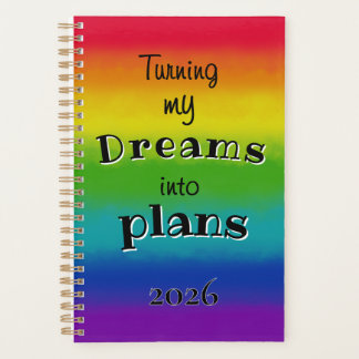 Rainbow Dreams into Plans Personal Planner