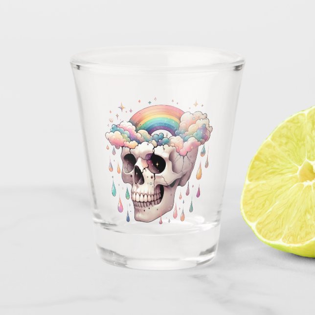 Rainbow Dreams Shot Glass (Front)