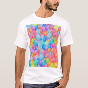 Rainbow Dreams: Watercolor Balloon Art T-Shirt