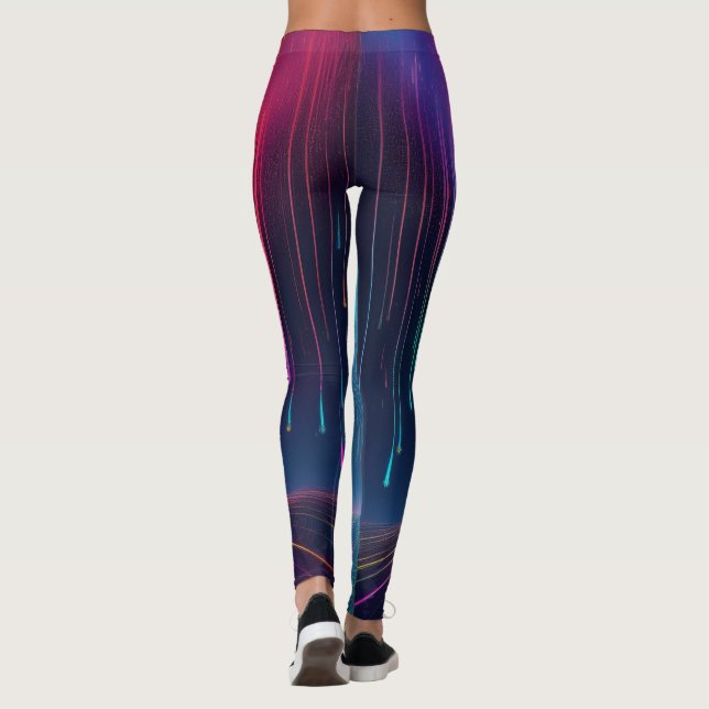 Rainbow Drip Trip Leggings (Back)