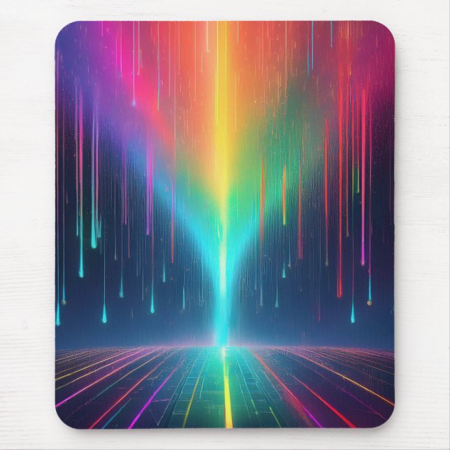 Rainbow Drip Trip Mouse Mat (Front)