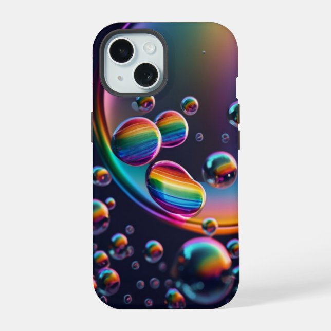 Rainbow Droplet iPhone Case (Back)