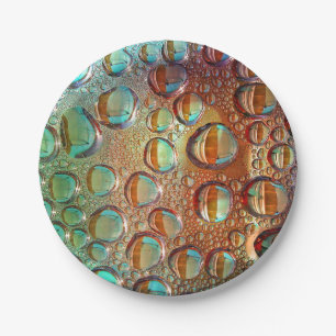 Rainbow Drops Paper Plate