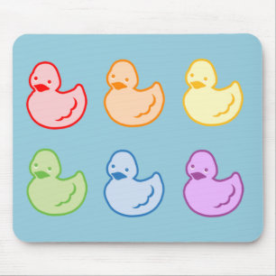 Rainbow Duckies Mouse Mat
