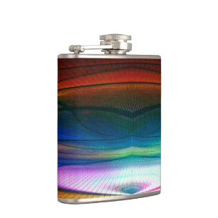 Rainbow Dunes Wormhole Abstract Flask
