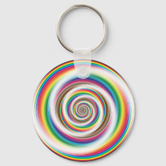 Rainbow effect key ring