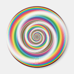 Rainbow effect magnet