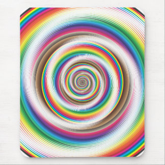Rainbow effect mouse mat