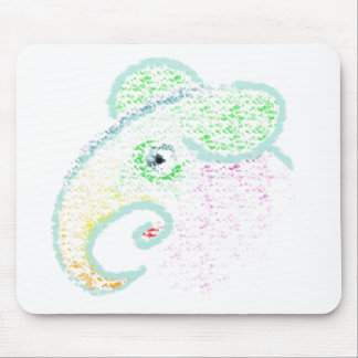 Rainbow Elephant Mouse Mat