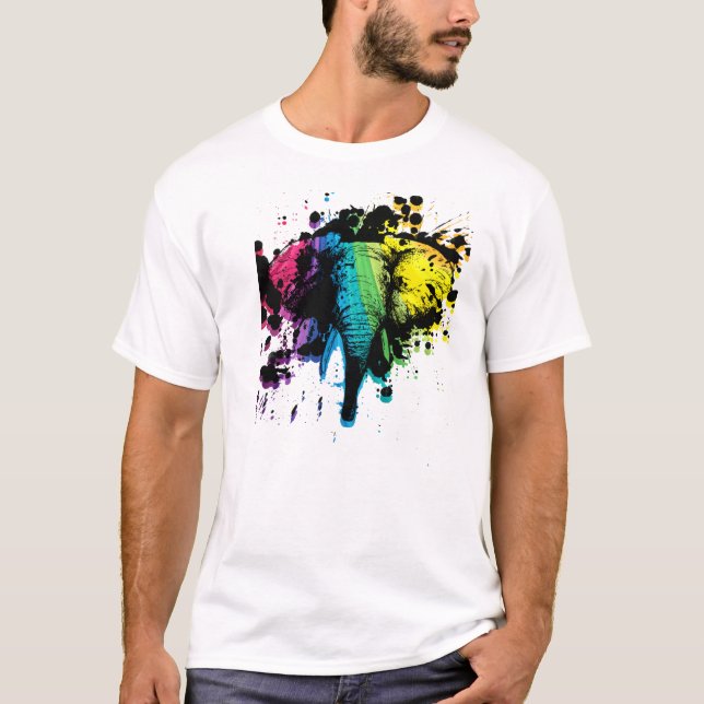 Rainbow Elephant T-Shirt (Front)