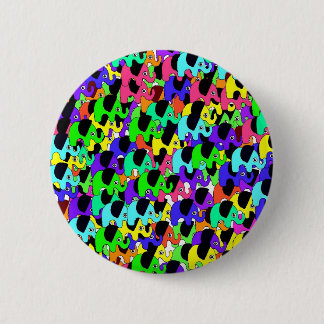 Rainbow elephants button