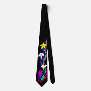 Rainbow Emo Grunge Tie