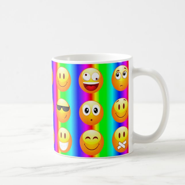 rainbow emoji coffee mug (Right)