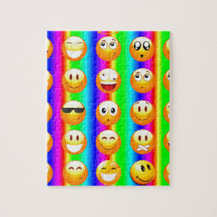 rainbow emoji jigsaw puzzle