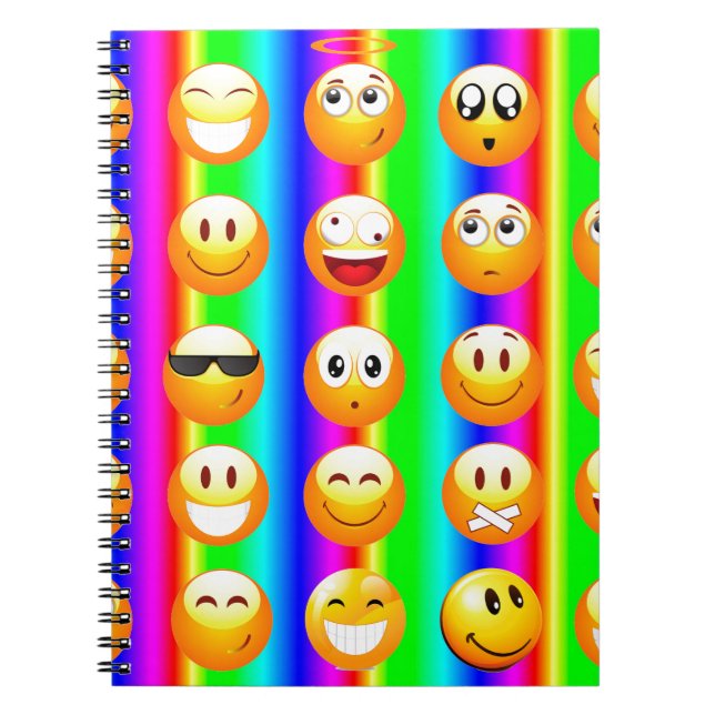 rainbow emoji notebook (Front)