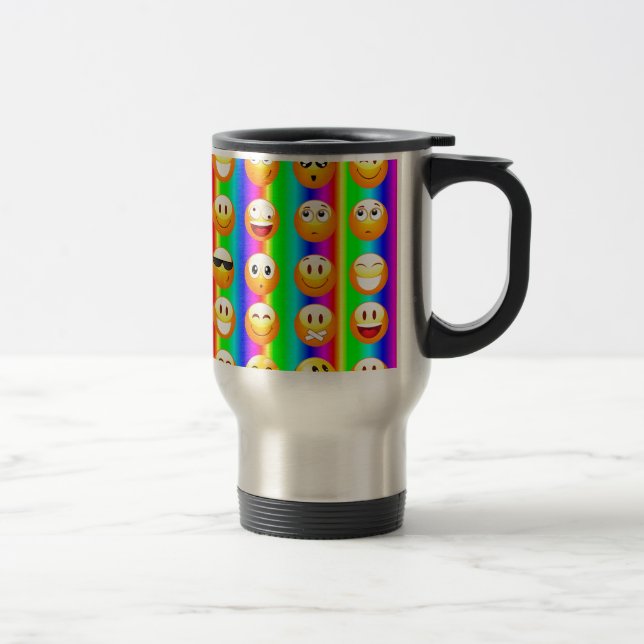 rainbow emoji travel mug (Right)