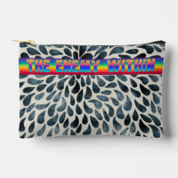 Rainbow Enemy Within zip up Cosmetic Bag