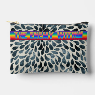 Rainbow Enemy Within zip up Cosmetic Bag